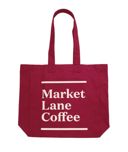 Market Lane Tote Bag - Cherry Red