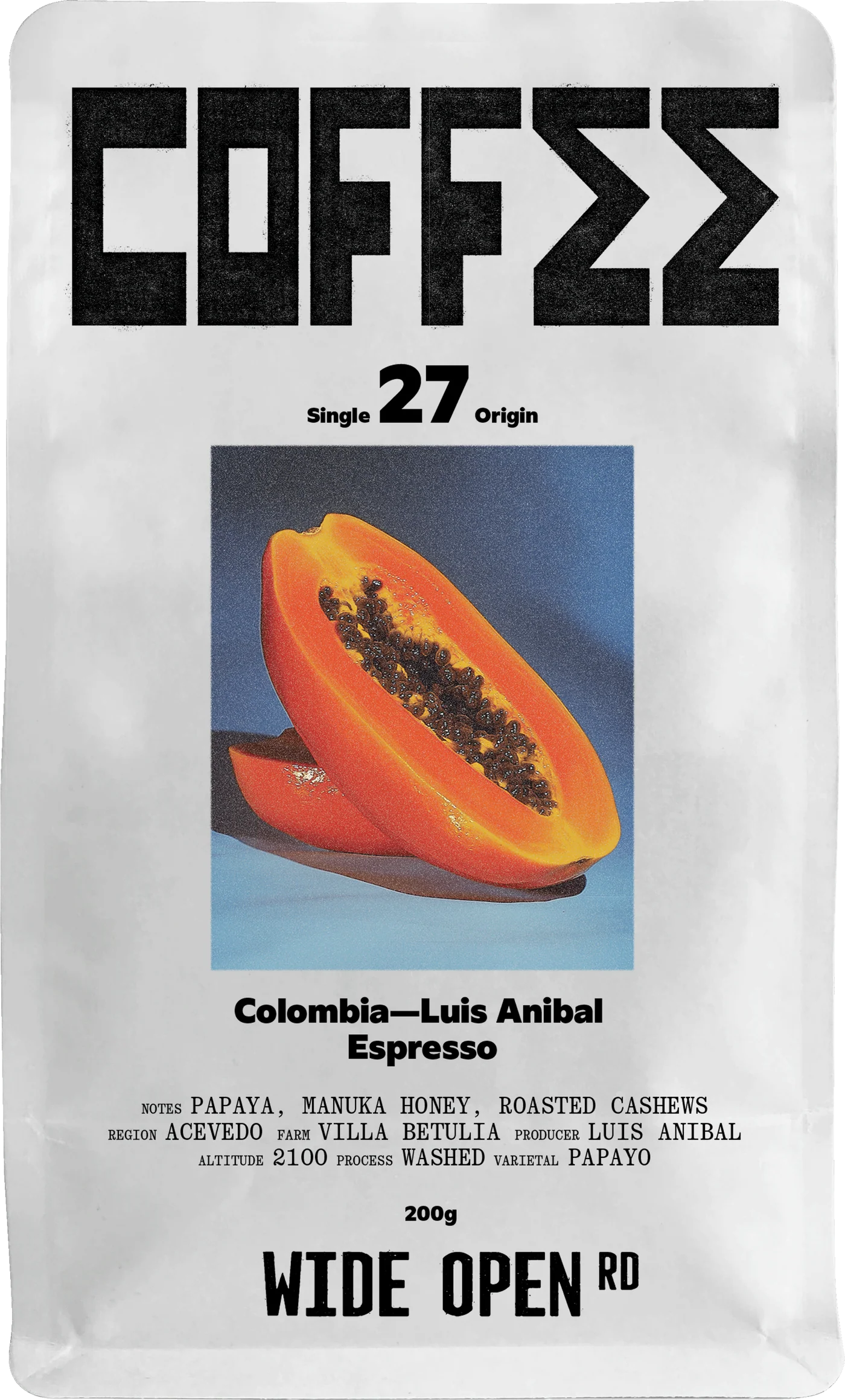 Wide Open Road Colombia Espresso - Luis Anibal