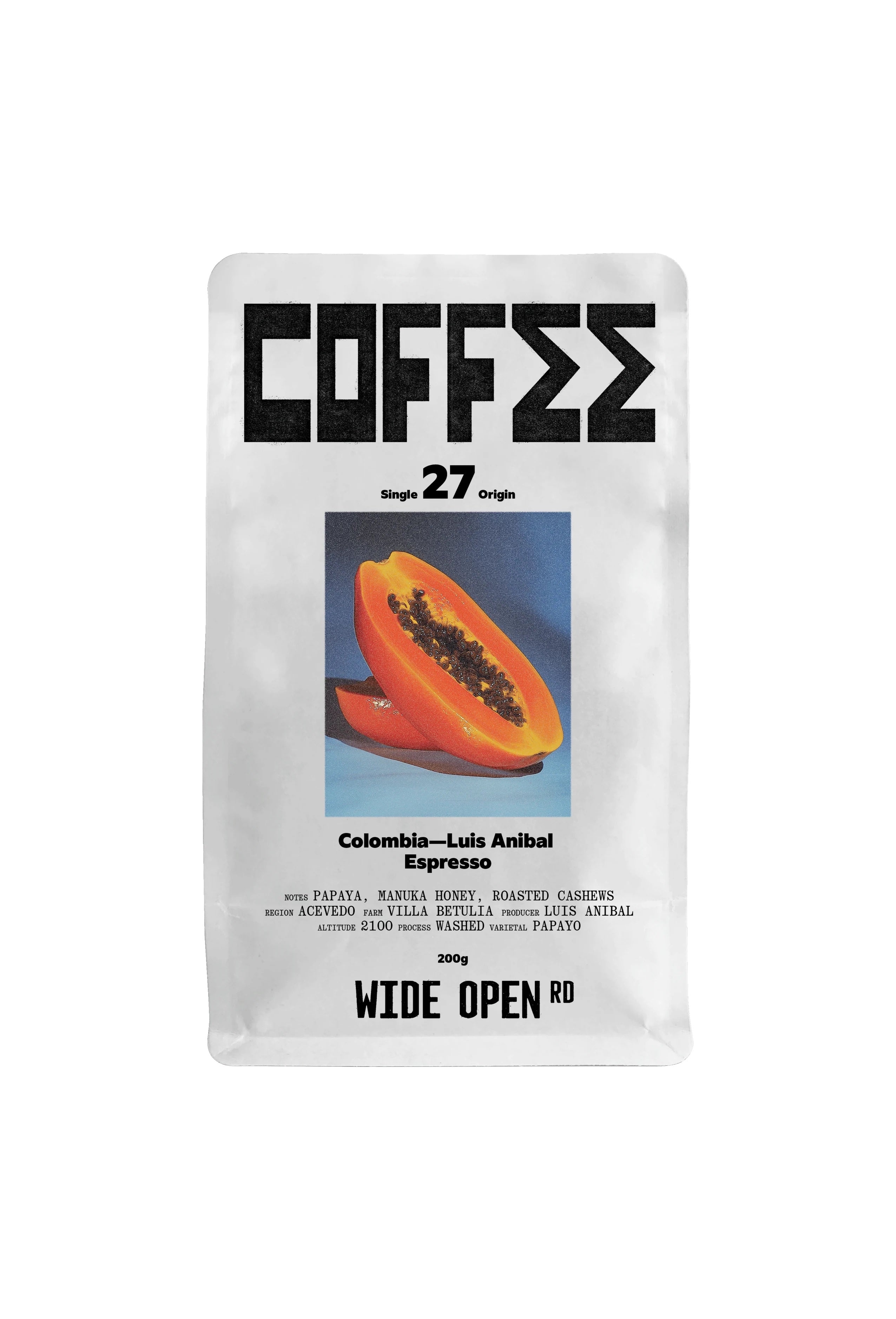 Wide Open Road Colombia Espresso - Luis Anibal