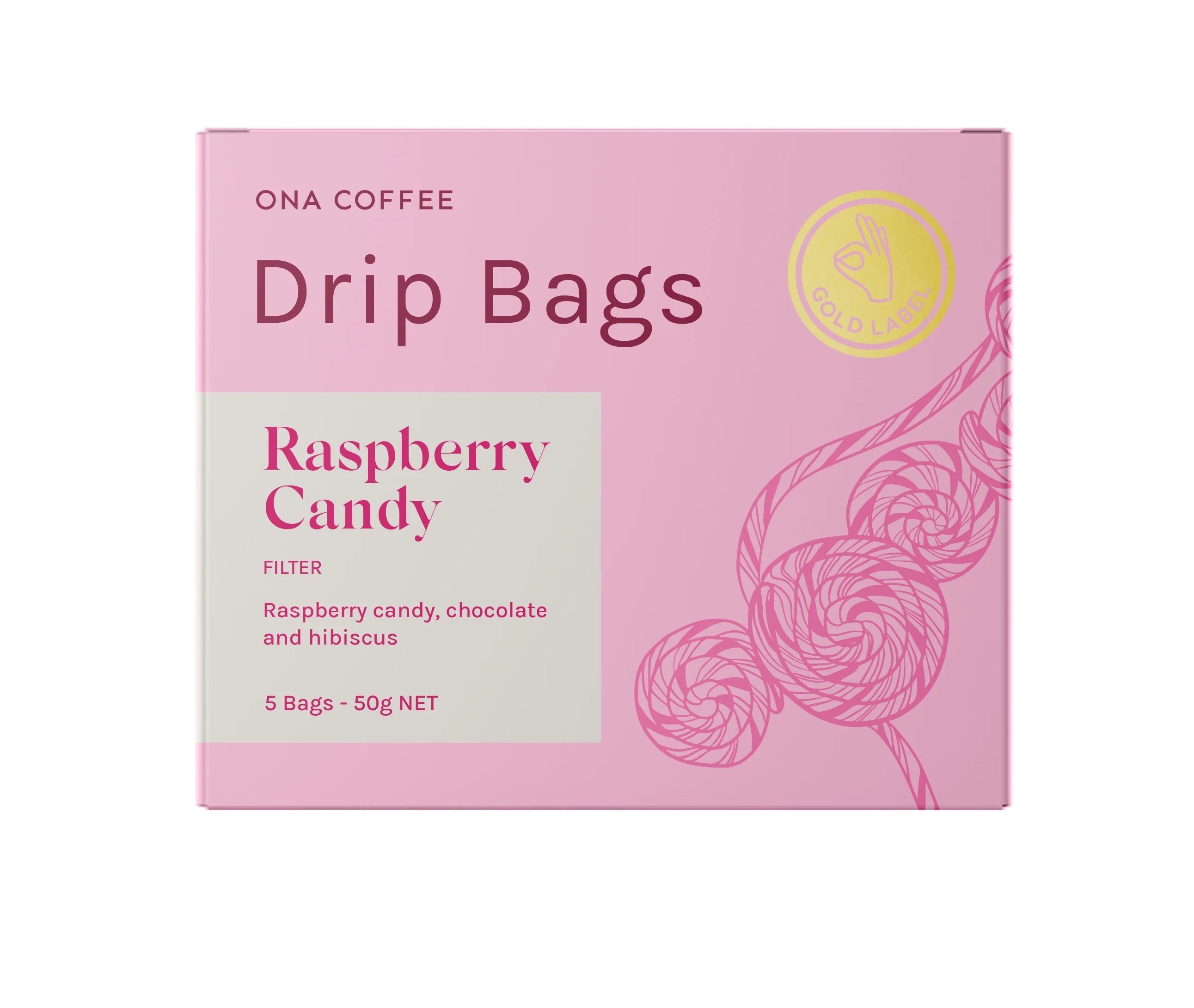 ONA Coffee Raspberry Candy Filter Drip Bags